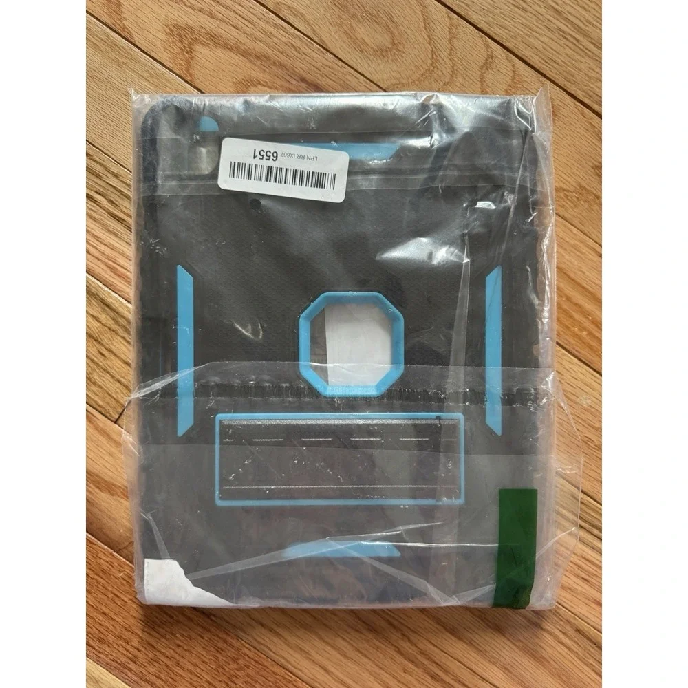 Protective Plastic Case For Apple iPad Blue/Black NEW!